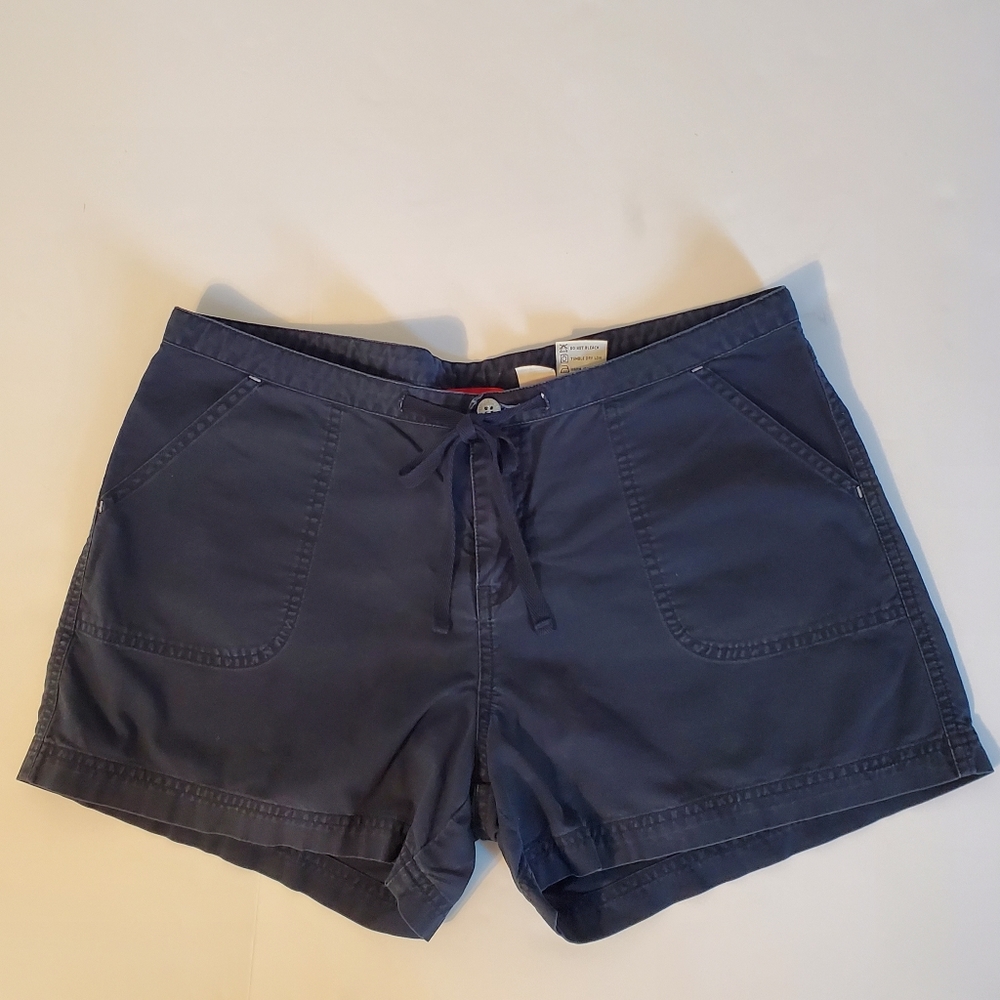 UNIONBAY Women's Navy Blue Tie Waist Shorts